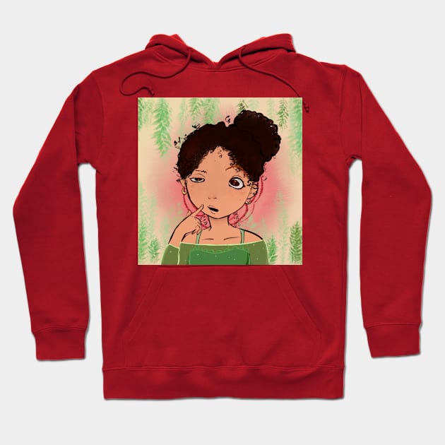 Confused / Thinking Mixed Girl Hoodie by oof_starfire